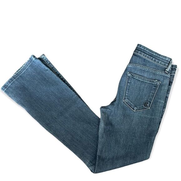 CJ by Cookie Johnson Princeville Dark Wash Mid Rise Straight Leg Denim Jeans 25 - Picture 4 of 16